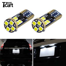 Tcart 2PCS Car Bulbs for Nissan Sentra B17 Car Accessories 2012 2015 2018 Led License Plate Lights