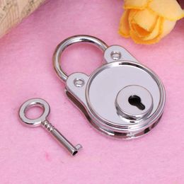 Mini Bear Shaped Lock Metal Keyed Padlocks Vintage for Wish Lock Padlock for Jewelry Box Small Wooden Box