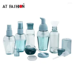 Storage Bottles 9Pcs/Set Travel Refillable Bottle Portable Lotion Essence Shampoo Body Wash Mist Spray Empty Container Bottling