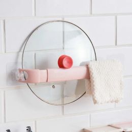 Self Adhesive Wall Mounted Kitchen Towel Rack Bathroom Accessories Cabinet Storage Organizer Bar Hanging Holder