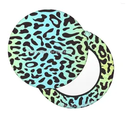 Pillow Pastel Leopard Print Green Blue Round Bar Chair Cover Decorative Festival Gift Suitable For Kitchen