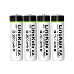 4-50PCS Liitokala 1.2V AA 2500mAh Ni-MH Rechargeable Battery For Temperature Gun Remote Control Mouse Toy batteries