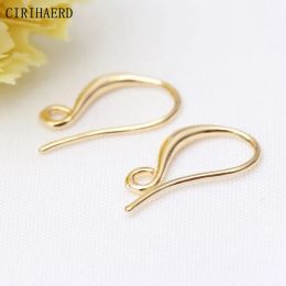 4 Models 14K/18K Gold Plated Earring Hooks DIY Earrings Jewellery Making Supplies Materials Women's Earring Accessories Wholesale