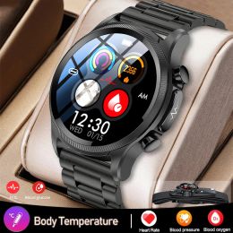 Watches Smart Watch ECG Health Cardiac Blood Glucose Smartwatch Men Body Temperature Blood Pressure sugar Laser Monitoring Smart Watches