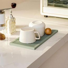 Table Mats Non-slip Bar Mat Eco-friendly Silicone Set For Wine Glasses Insulated Coasters With Modern Minimalist Design