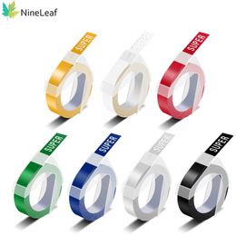 NineLeaf 1Pcs 3D Label Tapes Embossing Tape 9/12 mm Compatible for Dymo Label printer for E-101 E202 1540 Labeling Machine