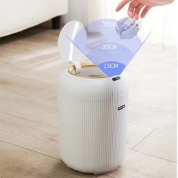 95L10L Smart Dustbin Nonslip Footbed Automatic Sensor Wastebasket Trash Can Dispenser for KitchenBedroomLiving RoomOffice 240408