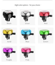 Cute Bicycle Bell Handlebar Bell Loud Sound Bike Bells Alarm Warning Bells Ring Bike Accessories Cycling Ring Horn 7 Colours