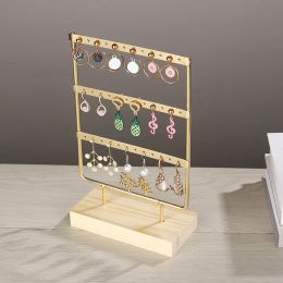 Earring Holder,Earrings Organizer Jewelry Holder Display Wood Stand,Jewelry Organizer Holder for Earrings Necklaces Bracelets