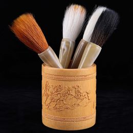 Chinese Calligraphy Brush Hopper-shaped Weasel Hair Brush for Couplets Writing