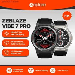 Wristwatches Zeblaze VIBE 7 PRO Voice Call Intelligent 1.43-inch AMOLED Display High Fidelity Mobile Phone Call Military grade Durability