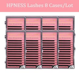 8 CasesLot Eyelash Extension Eye Lashes Super Soft Silk Mink Lashes Classic Lashes Deep Matte 100 Hand Made HPNESS2676491