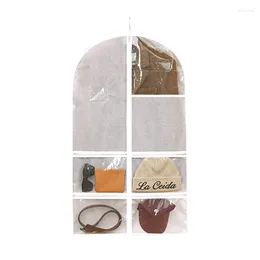 Storage Bags Clothes Dust Bag Transparent Home Multifunctional Underwear Jewelry Wardrobe Hanging Set Cover