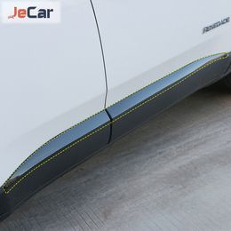 JeCar 4PCS Car Body Door Side Edge Molding Trim Styling Sticker Decor Door Bumper Long Strip Decal For Jeep Renegade 2016 UP