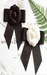 Pins Brooches Simple Woman Ribbon Bowknot Handmade Flower Corsage Fashion OL Elegant Brooch Trendy Shirt Accessories23764999763207