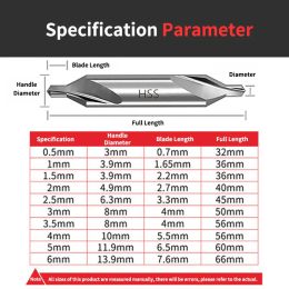 Meikela Carbide Centre Drill Bits 60 Degree Countersinks Angle Metal Drills CNC Hard Metalworking Tungsten Steel Drilling Tools