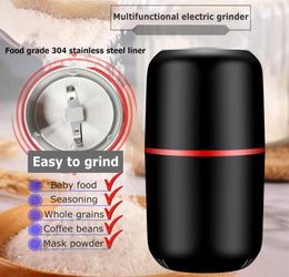 Electric Coffee Grinder Multifunction Mini Kitchen Salt Pepper Grinder Household Powerful Beans Herbs Spice Nuts Mill Machine15872225