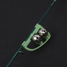 Luminous Arched Fishing Alarm With Twin Bells Fishing Bite Alarm Indicator Clip On Sea Fishing Rod Tip Fish Bite Alarm Sensor