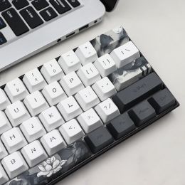 Accessories Keycap Dye Sublimation OEM Profile Mechanical Keyboard PBT Keycap 124Keys/Set Dropship