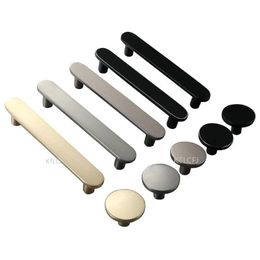 Gold Silver Black Modern Style for Furniture Cupboard Wardrobe Door Pull Cabinet Drawer Handle Round Knob Furniture Handles