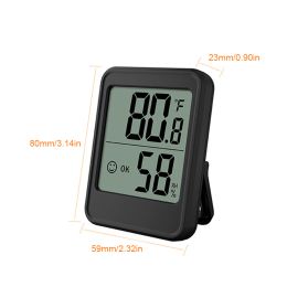 Electronic Digital Temperature Humidity Meter Indoor Outdoor Thermometer Hygrometer Home Office Table Monitor Hygrothermograph