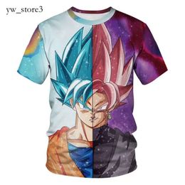 Men's T-shirts Fashion Anime Goku 3D Printed T-shirt Men Women Summer Casual Cartoon Short Sleeve Harajuku Streetwear Oversiz 5806