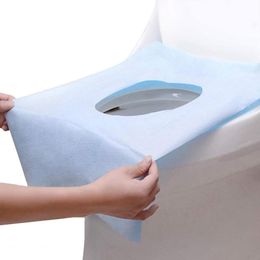 Toilet Seat Cover 10Pcs Convenient Easy to Carry Non-slip Travel Disposable Toilet Seat Cover Bathroom Supplies