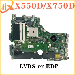 Motherboard X550D X750D Mainboard For ASUS X550/X750 X550DP X750DP A550D F550D K550D Laptop Motherboard EDP/LVDS