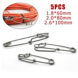 5Pcs Long Line Clips Snap Swivel Longline Branch Hanger Tuna Fishing Connectors Sharking Tuna Fishing Carp Fishing Accessories