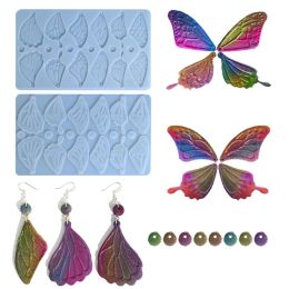 Butterfly Wing Decor Earring Silicone Mold For Women Girls DIY Epoxy Resin Craft Pendant Ornament Jewelry Making Accessories