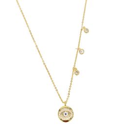 Whole lucky evil eye charm necklace cz drop elegance fashion Jewellery women elegance fashion pendant necklaces7296764