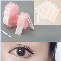 Slim/Wide Waterproof Fibre Stickers for Eyelid with Free Tools Invisible Double Eyelid Tape Self-Adhesive Gauze Cosmetic Make Up