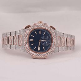 Luxury Looking Fully Watch Iced Out For Men woman Top craftsmanship Unique And Expensive Mosang diamond Watchs For Hip Hop Industrial luxurious 40746