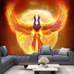 Wings Hippie Tapestries Tapestry Large Angel Psychedelic Feather Occult Background Art Wall Hanging Carpet Home Decoration Table Cloth R0411