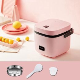 Pots Portable Mini Electric Rice Cooker 1.2L Small Cooking Machine Automatic Multicooker NonStick Porridge Soup Pot for Kitchen Home