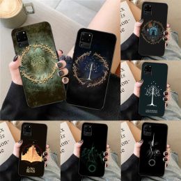 Lord of Rings Phone Case for Samsung Galaxy S23 S22 S21 S10 S9 S8 Plus Ultra Black Soft Phone Cover