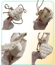 Evening Bags Cute Small Luxury Designer Bag for Woman Heart Shaped Bag Mini Women Leather Purse For Ladies Chain Trend Shoulder Cr6464863