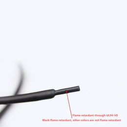 5 Metre 2:1 Black 1 2 3 5 6 mm Diameter Heatshrink Tubing Tube Sleeving Wrap Wire DIY Connector Repair