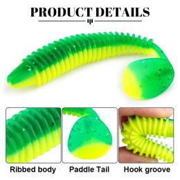 Spinpoler Shad Paddle Tail Swimbaits Soft Plastic Bass Fishing Lure 12cm For Perch Pike And Zander Saltwater