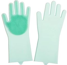 1Pair Gloves Kitchen Silicone Cleaning Gloves Dish Washing Glove for Household Rubber Kitchen Clean Tool 2019 Selling1063460