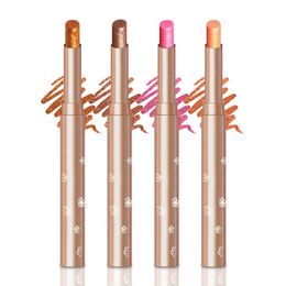 Pinkiou Glitter Eyeshadow Stick Rotary Glowing Eye Shadow Pencil Waterproof Anti-sweat Lasting Smudgeproof Eyeshadow 4 Colors 240408