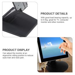 Monitor Base Stand Folding LCD Computer Tabletop Adjustable Heavy Duty Brackets