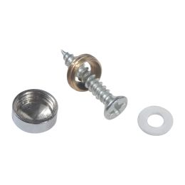 4Pcs Copper Decorative Mirror Fixing Screws Cap Cover Nails Fasteners for Advertising Board Tea Tables Wardrobes Glass Furniture
