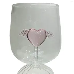 Wine Glasses Transparent Decoration Martini Champagne Drinking Cup Shape Statue Goblet For Anniversary Gifts