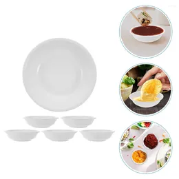 Plates 6 Pcs Plastic Round Dip Dish Condiment Cacique Appetisers Plate Mini Condiments Bowl Dipping Bowls Ice Cream