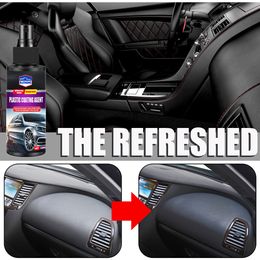 120ml Car Leather Plastic Coating Agent Universal Refurbishment Repair Auto Interior Cleaner Seat Leather Polish Agent