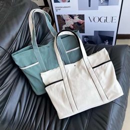 Lu Women Designer Codzienne torby Trendy podróż TOTE 20L Osobnik Duża torebka kręgła Fiess Handheld Yoga Duże pojemność ramion podróży na płótnie torby kupujące