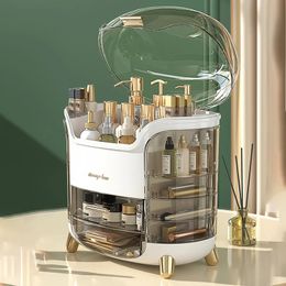 Large Capacity Cosmetics Storage Box Luxury Desktop Make Up Organizer Waterproof Bathroom Sundries Cases 240329