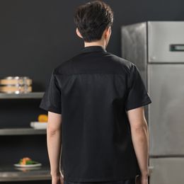 Summer Both Sexes Chef Jacket Restaurant Kitchen Cook Shirt Catering Hotel Cooking Uniform Coffee Shop Bakery Working Clothes