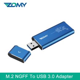 ZOMY M.2 SATA NGFF'ye USB 3.0 Dönüştürücü Adaptör SSD Kılıf Harici Taşınabilir Kutu Sabit Sürücü Sabit Duran Sürücü Dizüstü Bilgisayar İçin Muhafaza